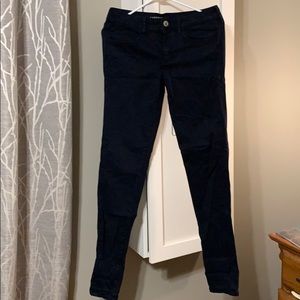 American Eagle dark blue Jeggings size 8 xlong